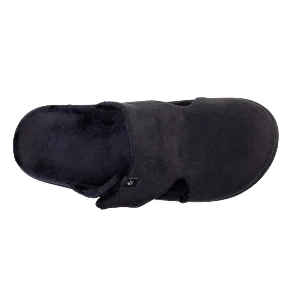 Waco Spenco girls Kholo Renew Comfort Slip Resistant Slippers Black Size 5.5